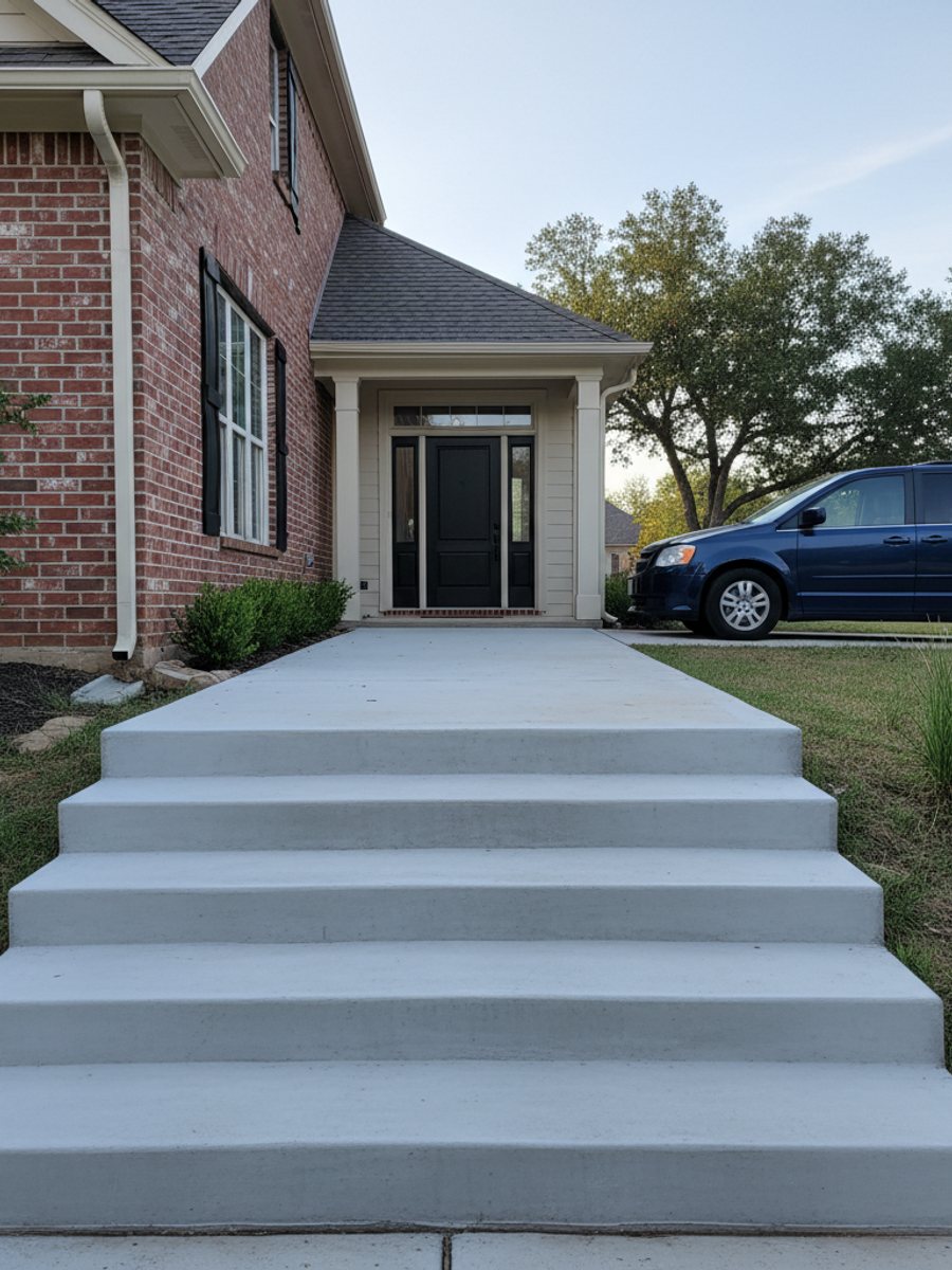 Decorative Concrete Overlays completed by Progressive Concrete Inc in Christoval, TX